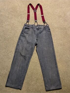 Vintage Wahoo Maker Early Cinch Buckle Back Western Cowgirl Dark Denim Jeans 30